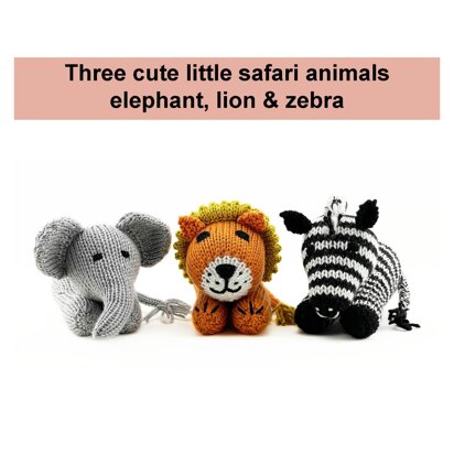 Safari animals 19118 - knitting pattern
