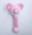 Teddy Bear Baby Bib and Rattle