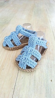 Baby Boys Knit Summer Sandals