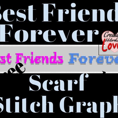 Best Friends Forever C2C Scarf Graph