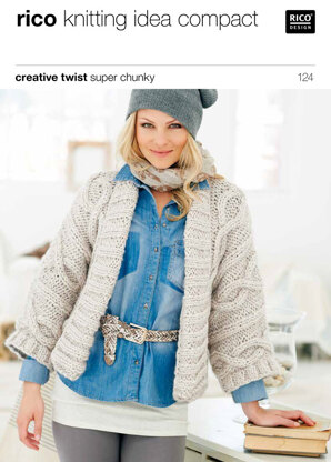 Cabled Jackets in Rico Creative Twist Super Chunky - 124