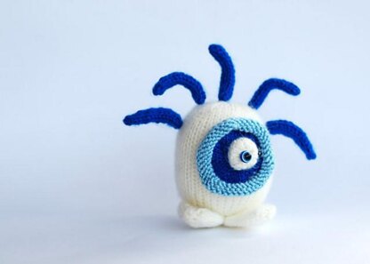 Blue eye sweet and funny monster