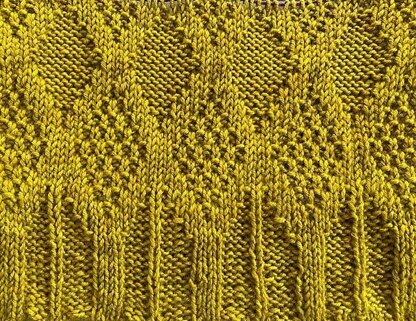 Double Seed Stitch Trellis Hat