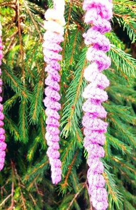 Crochet Wisteria  Flower Curls