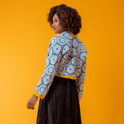 Hex Yeah! Jacket - Free Crochet Pattern for Women in Paintbox Yarns Cotton DK