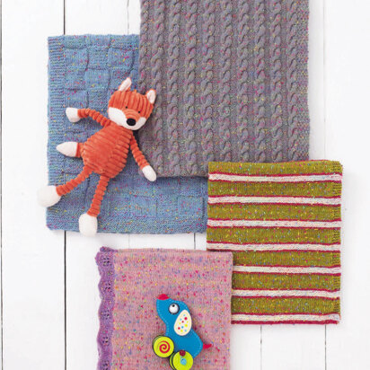 Blankets in Sirdar Snuggly Doodle DK - 4933 - Downloadable PDF