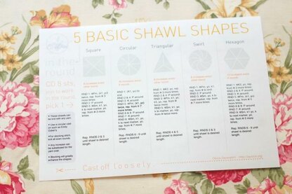 5 Circular Shawl Shapes Cheatsheet