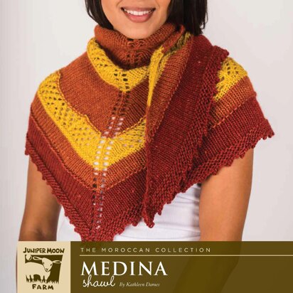 Medina Shawl in Juniper Moon Farm Moonshine - K-J69-01 - PDF