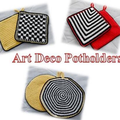 Art Deco Potholders