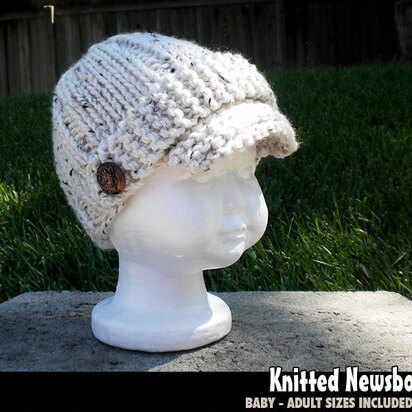 Quick & Easy Knitted Newsboy Hat - knitting pattern