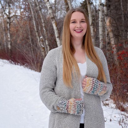 Fingerless Alma Mittens