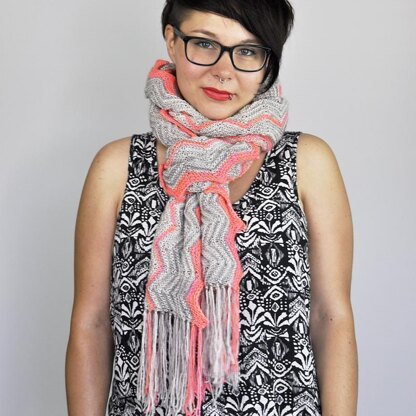 Chevron Fringe Scarf