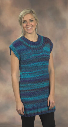 Tunic Length Pullover in Plymouth Yarn Bazinga - 2107 - Downloadable PDF