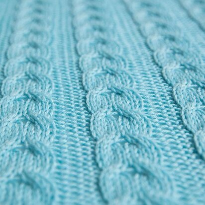 Cable Knit Baby Blanket