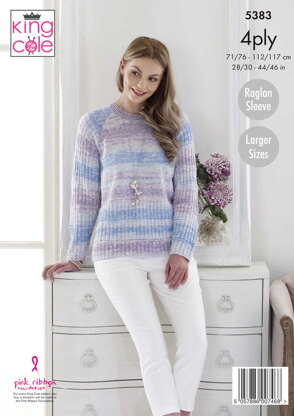 Cardigan & Sweater in King Cole Drifter 4ply - 5383pdf - Downloadable PDF