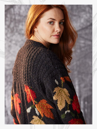 "Silvia Cardigan" - Cardigan Knitting Pattern For Women in Willow and Lark Woodland