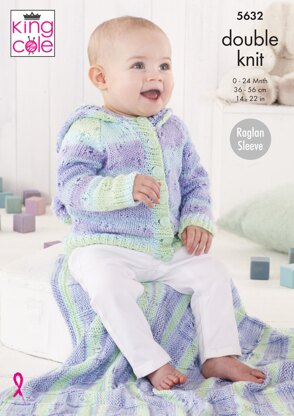 Baby Set in King Cole Cottonsoft Baby Crush DK - 5632 - Downloadable PDF