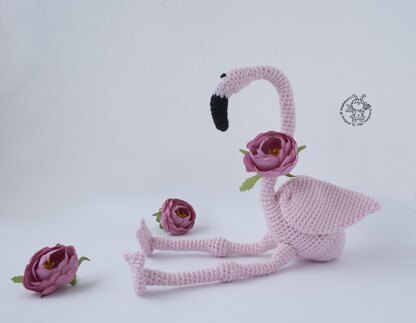 Small pink flamingo