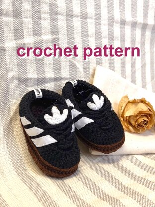 DIY baby shoes sneakers booties „Adidas Sambas“