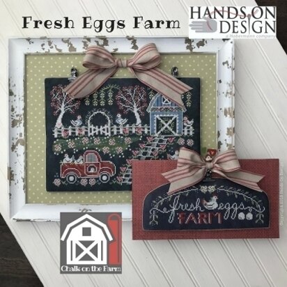 Hands On Design Fresh Eggs Farm-Chalk On The Farm - HD143 -  Leaflet