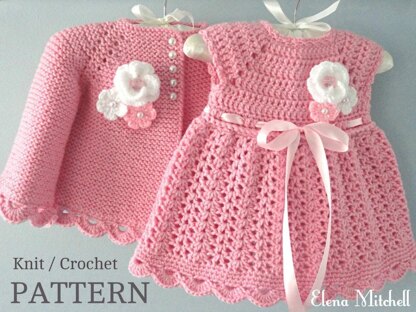 Newborn Baby Girl Clothes Pattern Baby Dress Baby Jacket