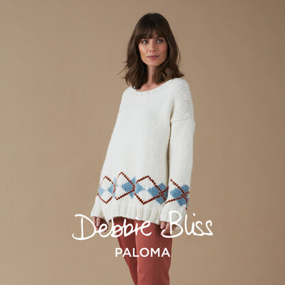 Skye Jumper - Knitting Pattern For Women in Debbie Bliss Paloma