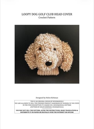 Loopy Dog Golf Club cover