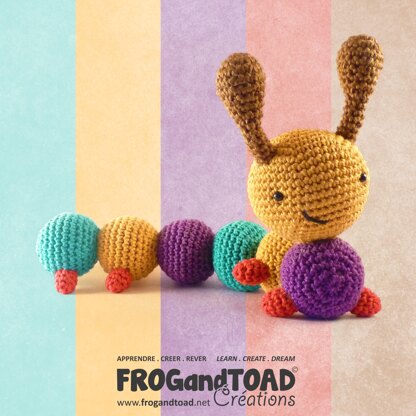 Caterpillar Insect / Chenille Insecte - Amigurumi Crochet - FROGandTOAD Créations