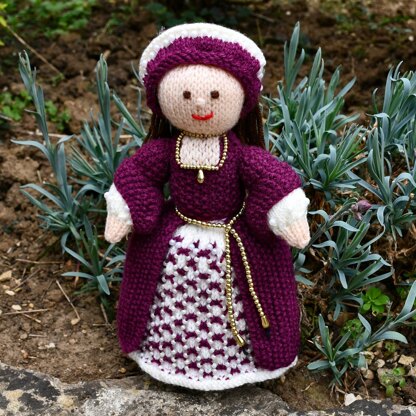 Catherine - A Tudor Doll Knitting Pattern - Toy Knitting Pattern