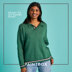 Ready To Go Rugby Shirt - Free Sweater Knitting Pattern For Women in Paintbox Yarns Cotton 4 Ply by Paintbox Yarns