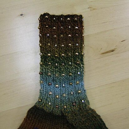 Elegant Beaded Socks