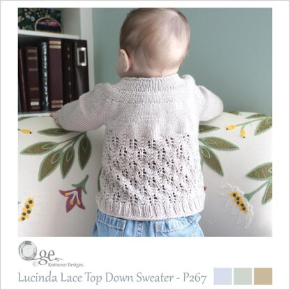 Lucinda Lace Top Down Sweater - P267