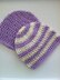 "Preppy" Crochet Baby Beanie in Stripes and Solids