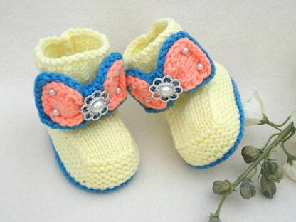 Knitted Baby Shoes Baby Beanie Pattern Baby Girl