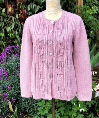 Eyelet Patterned Cardigan