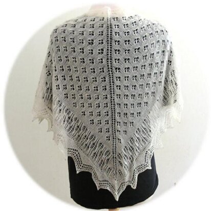 K873-Wings of Swan Shawl