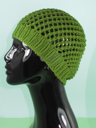 Simple Chunky Lacey Skullcap Hat
