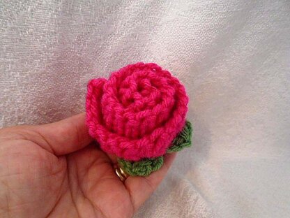 854 knitted rose