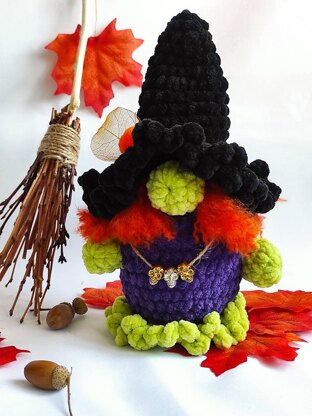 Amigurumi gnome for Halloween