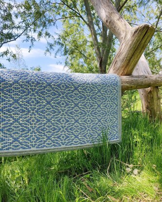 Blue Arabesque blanket