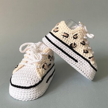 Leopard print baby shoes sneakers