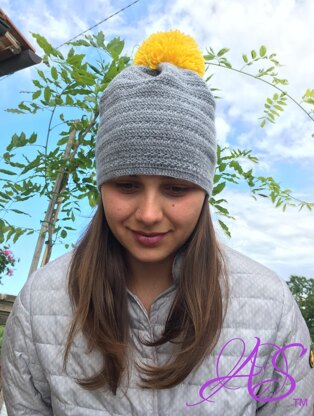 Cappellino con PomPom Modello per Uncinetto