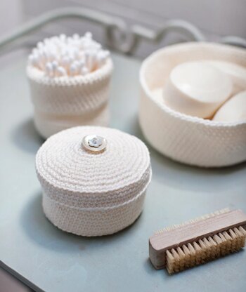 Churchmouse Studio Crocheted Baskets in Rowan Handknit Cotton/allhemp 6 PDF