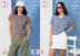Tops knitted in King Cole Jamboree DK - P6352