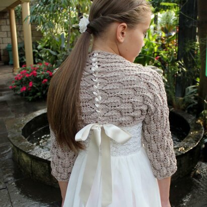 Feather lace shrug