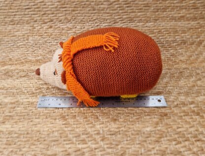 Knitting Pattern DK Autumn Hedgehog Stuffed Toy Gift Charity knit EASY Stuffie (PDF)