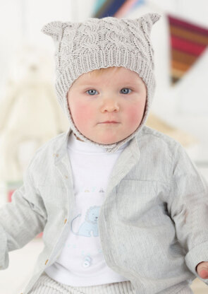 Sweater, Helmet and Blanket in Sirdar Snuggly Baby Bamboo DK - 4590 - Downloadable PDF