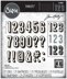 Sizzix Thinlits Dies By Tim Holtz 21/Pkg - Alphanumeric, Shadow Numbers