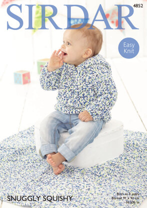 Sweater and Blanket in Sirdar Snuggly Squishy - 4852 - Downloadable PDF