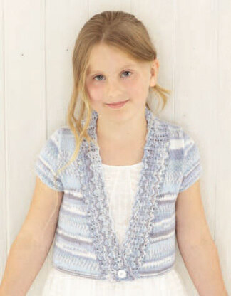 Long Sleeved and Short Sleeved Cardigans in Sirdar Snuggly Baby Crofter DK - 4756 - Downloadable PDF
